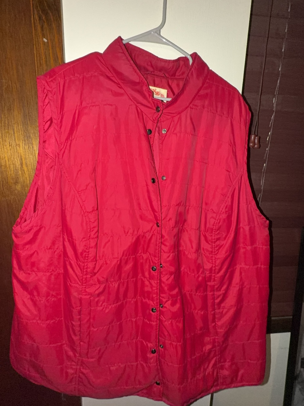 Quilted Red Sleeveless Vest